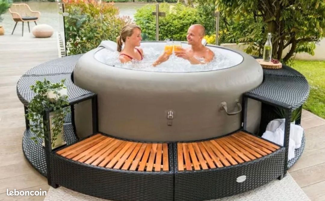 Entourage Spa 200 cm noir (image 2)