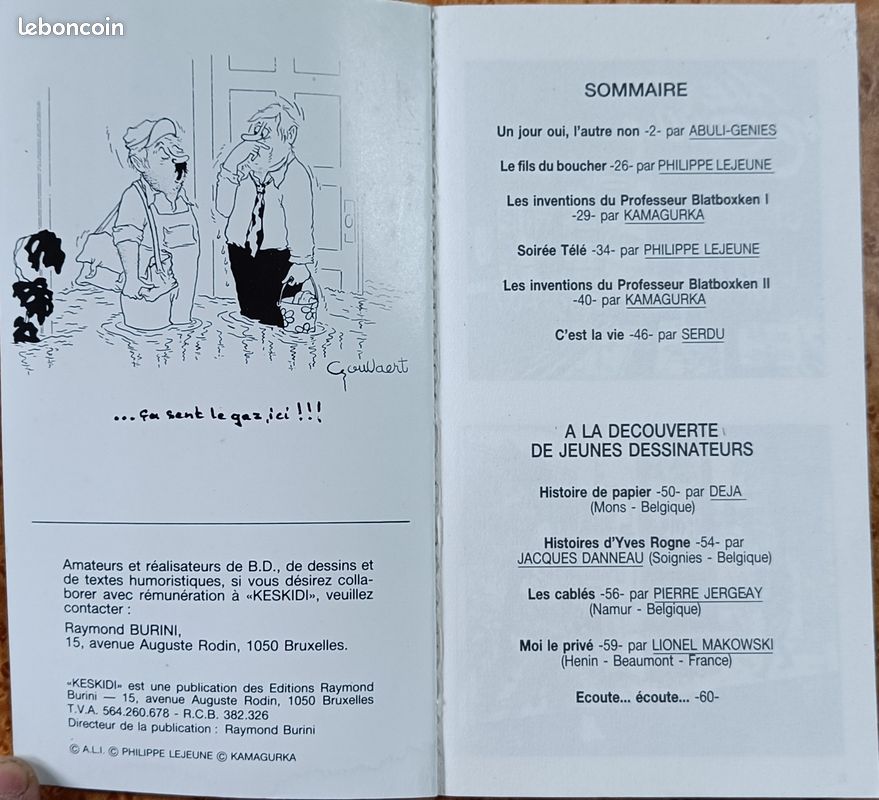 KESKIDI... N°8 BD Histoires humoristiques belges (image 3)