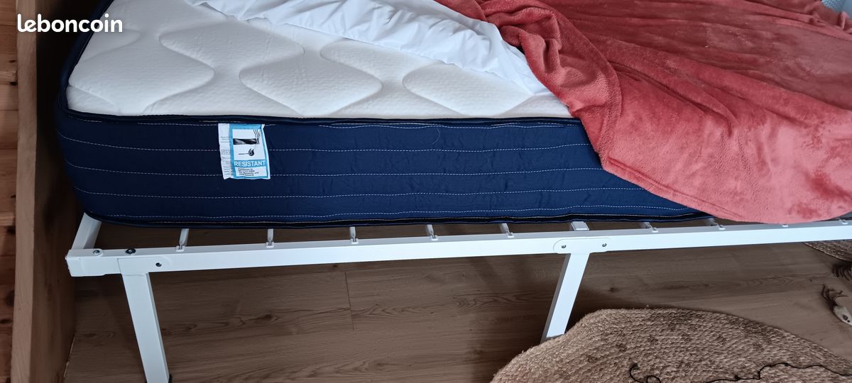 Sommier + matelas 90 x 190 (image 1)