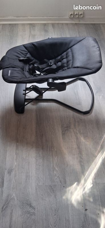 Transat bébé DERYAN ergonomique et pliable — Noir (image 1)