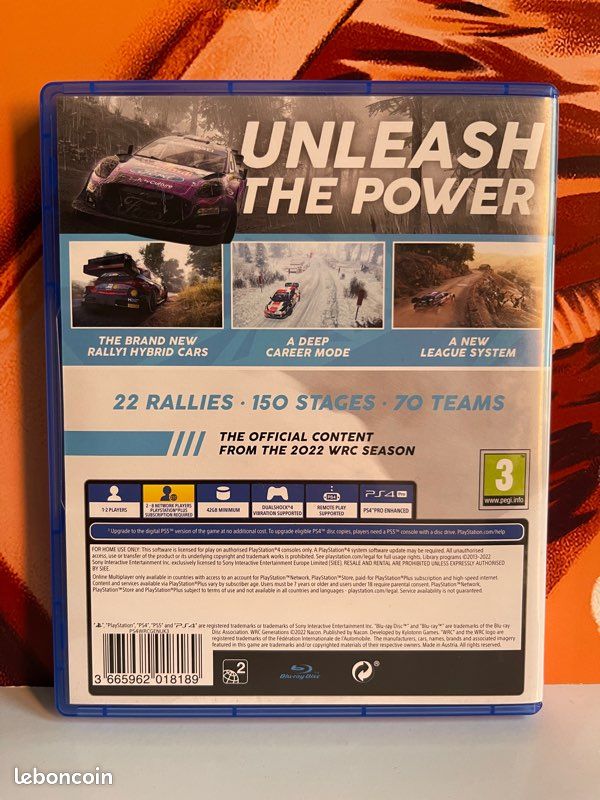 WRC Generations Sur PS4 – Neuf Sous Blister – Version PAL Française – Sony