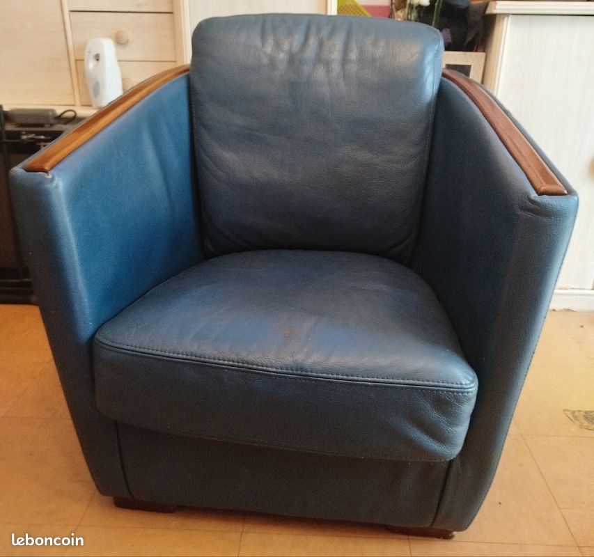 Fauteuil en cuir (image 1)