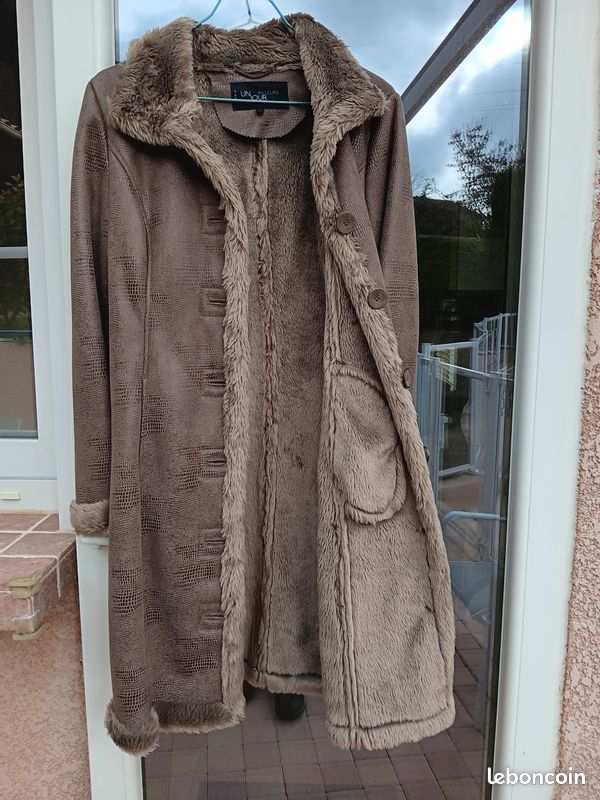 Manteau femme doublé fourrure (image 2)
