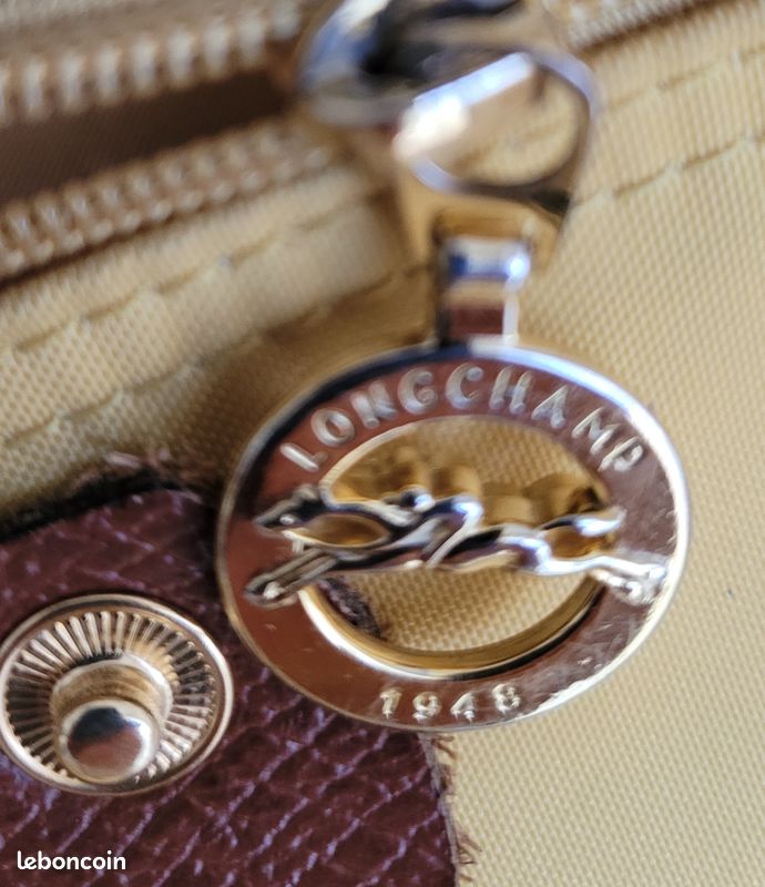 Sac à dos Longchamp – Jaune moutarde et bordeaux (image 1)