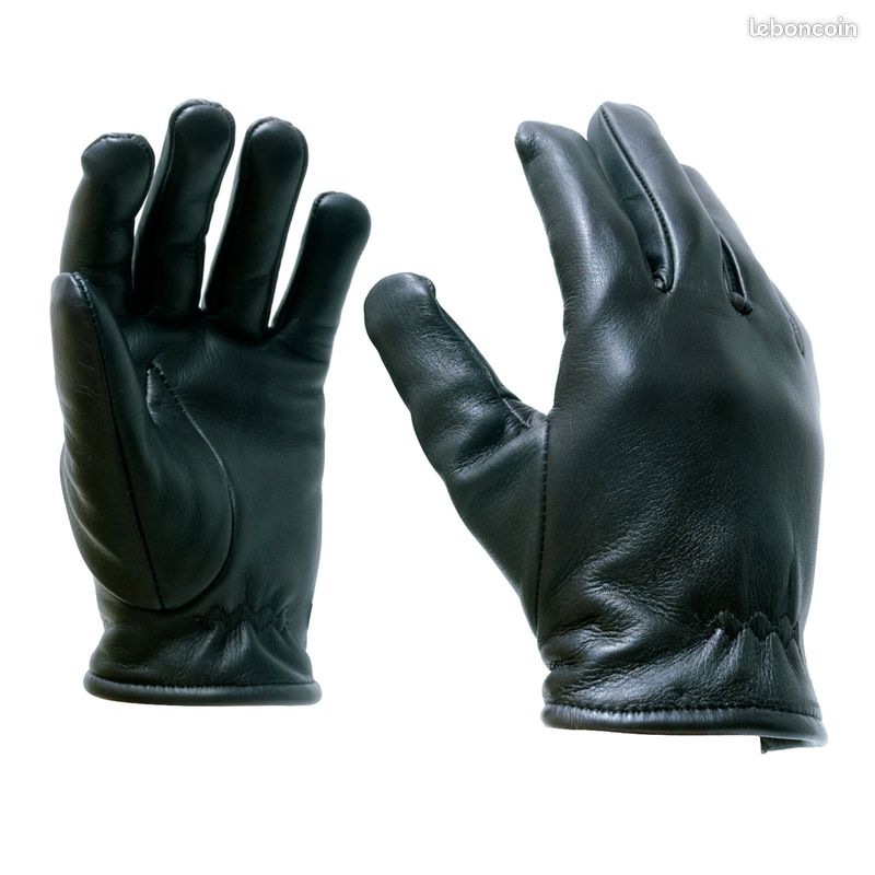 Gants en cuir souple doublés polaire (image 1)