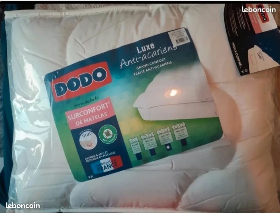 Dodo surconfort de matelas luxe anti acariens 140x190cm (image 9)