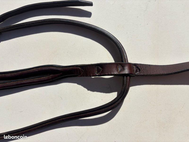Martingale Anglaise CWD En Cuir Plat - Taille 2 (Cob) - Neuve Avec Décoloration