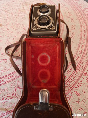 ANCIEN APPAREIL PHOTO 6x6 Semflex Som Berthiot 75mm 1:4,5 - Pour Pièces