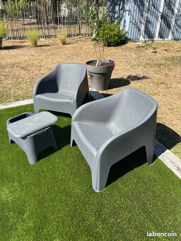 Vend salon de jardin noir (image 8)