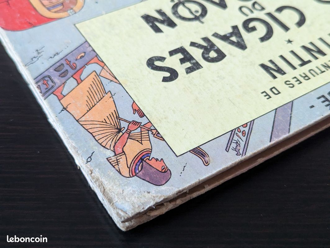 Tintin Les Cigares du pharaon B14 (EO couleurs française 1955) cotée 400 euros (image 5)