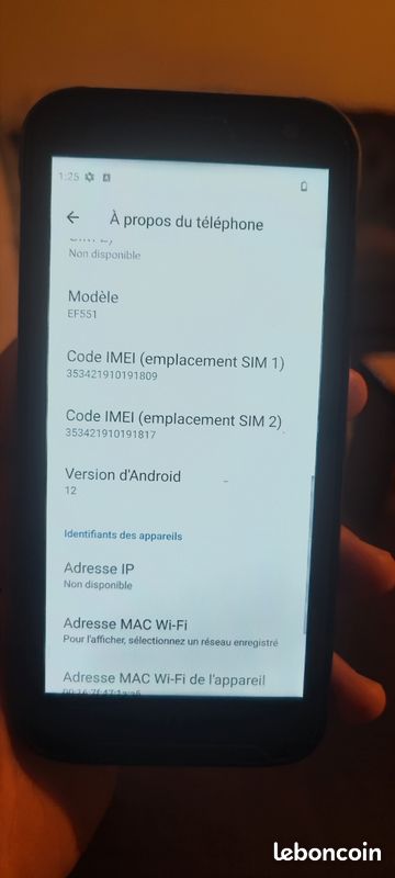 Blue bird EF551 smartphone professionnel (image 5)