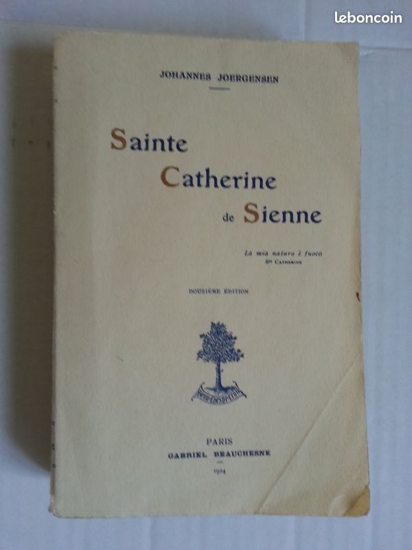 Johannes JOERGENSEN Sainte Catherine de Sienne Paris Gabriel BEAUCHESNE 1924 (image 1)