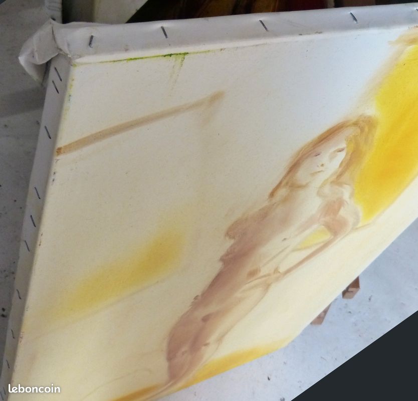 Tableau original huile sur toile: Nu debout (image 2)