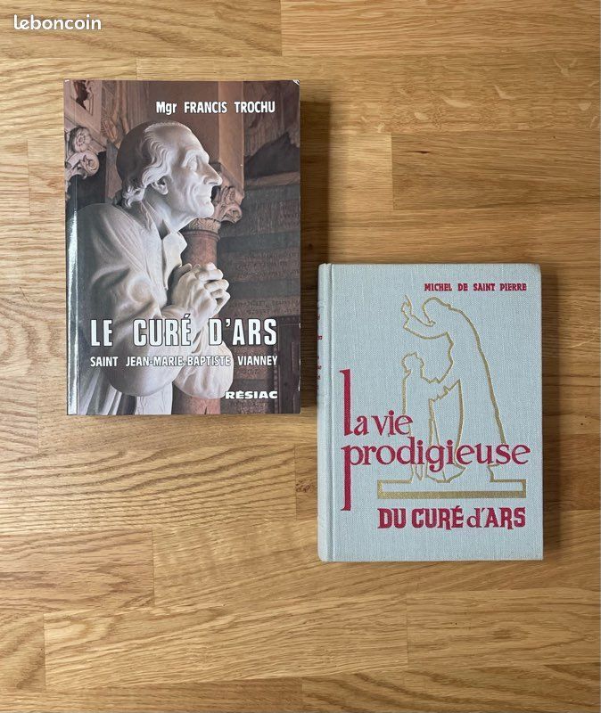 Lot de 2 livres sur le Curé d’Ars – Francis Trochu - Michel de Saint Pierre (image 1)