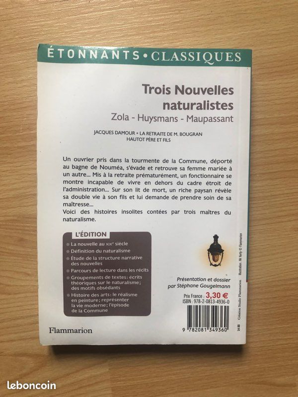 Trois Nouvelles naturalistes, Zola - Huysmans - Maupassant (image 2)