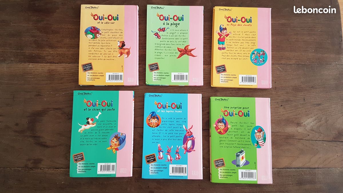 Lot 6 livres OUI OUI bibliothèque rose (image 2)