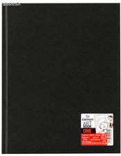 CANSON Carnet de dessin ARTBOOK ONE, 216 x 279 mm, noir (image 1)