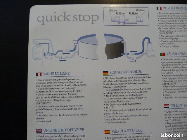 Vanne en ligne Quick Stop SEVYLOR neuve (image 3)