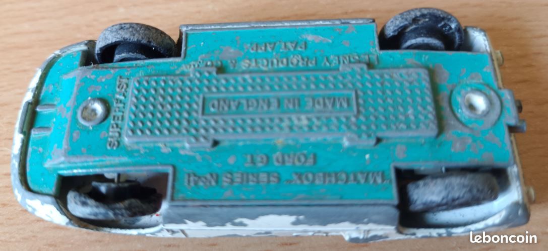 Voiture Miniature LESNEY - FORD GT N°41 - Série Superfast Matchbox 1970 - Collection