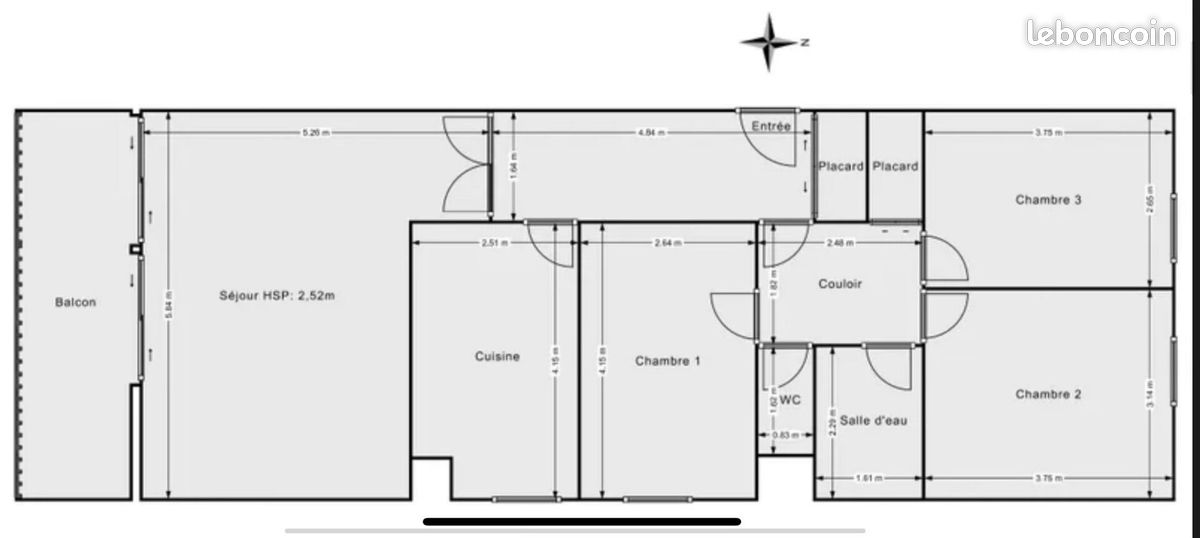Appartement a louer rillieux-la-pape - 4 pièce(s) - 85 m2 - Surfyn