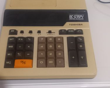 ANCIEN vintage calculatrice style Space  Toshiba bc-602L  à