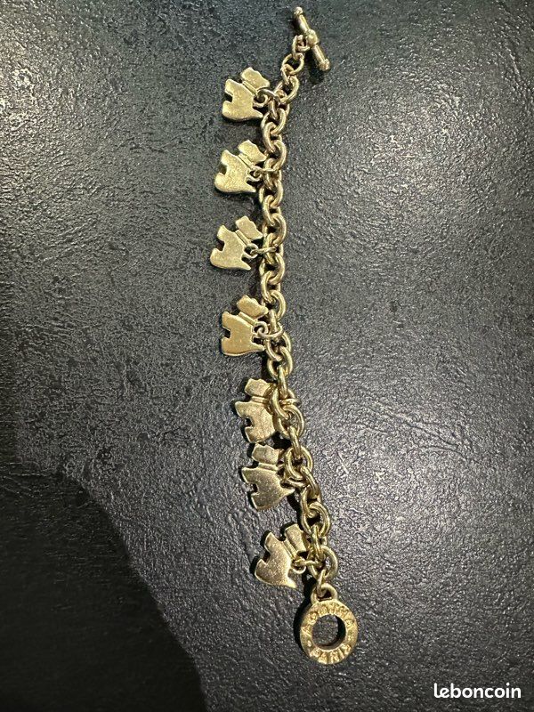 Bracelet Gourmette Agatha Vintage - Bijou Ancien Occasion - Style Chaîne Classique
