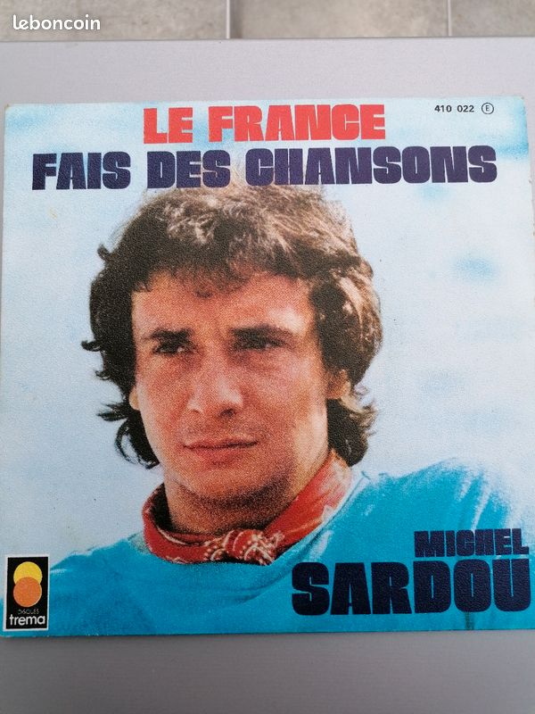 Disque vinyle 45 tours de Michel Sardou (image 1)