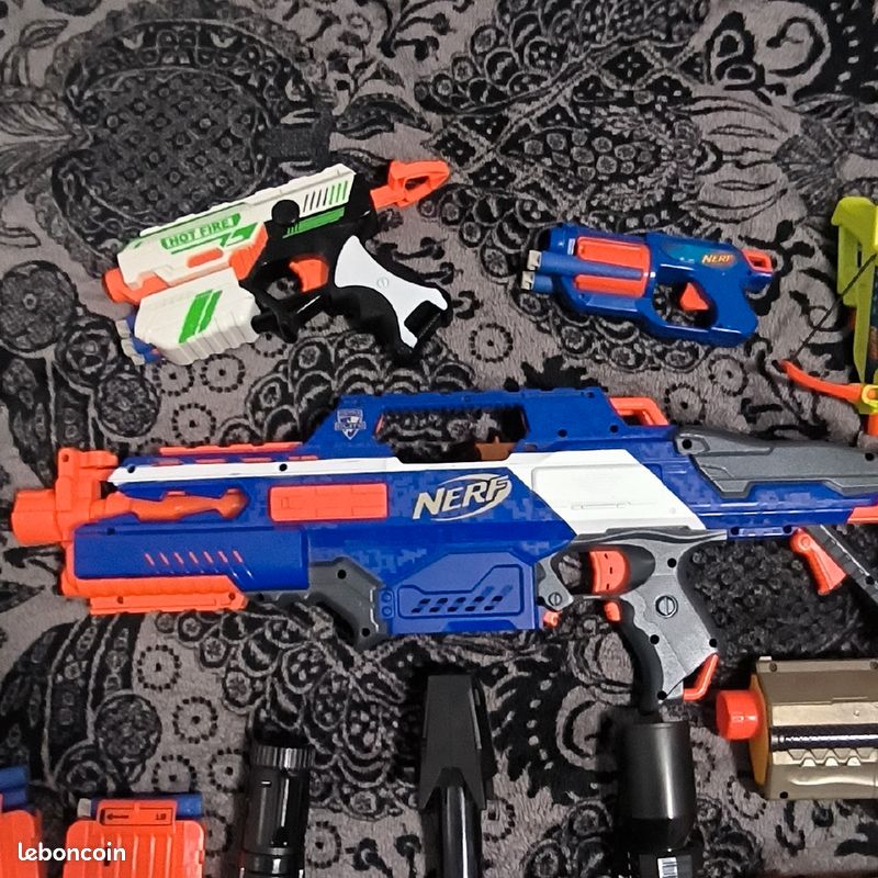 LOT Nerf 7 pistolets, 4chargeur+munitions (image 4)