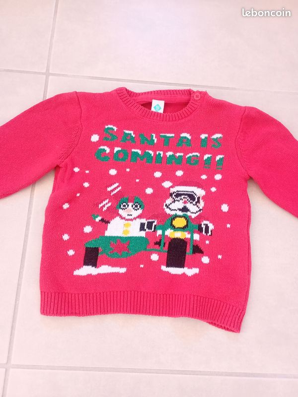 Pull de Noël garçon 3 ans 36 mois Tex (image 1)