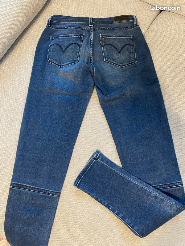 Jean skinny Levis bleu foncé W26 L30 (T36) (image 2)