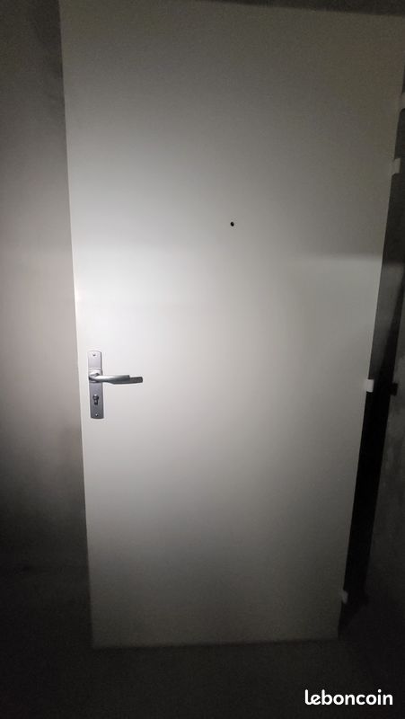 Porte blindée grise 3 points (image 1)