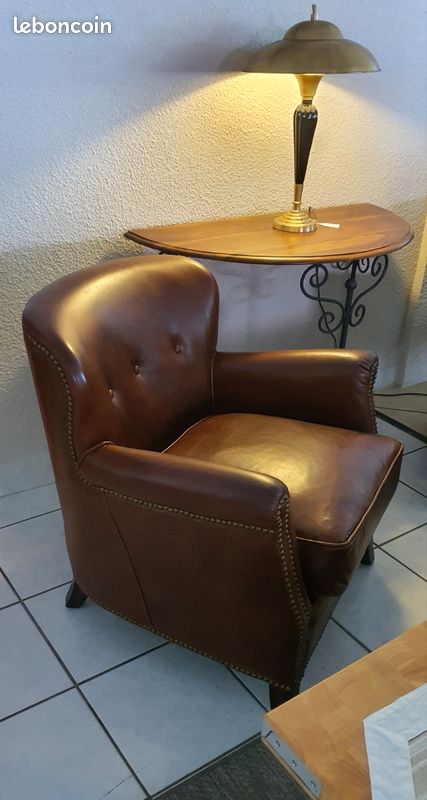 Salon Club cuir vintage à 4 places (image 2)
