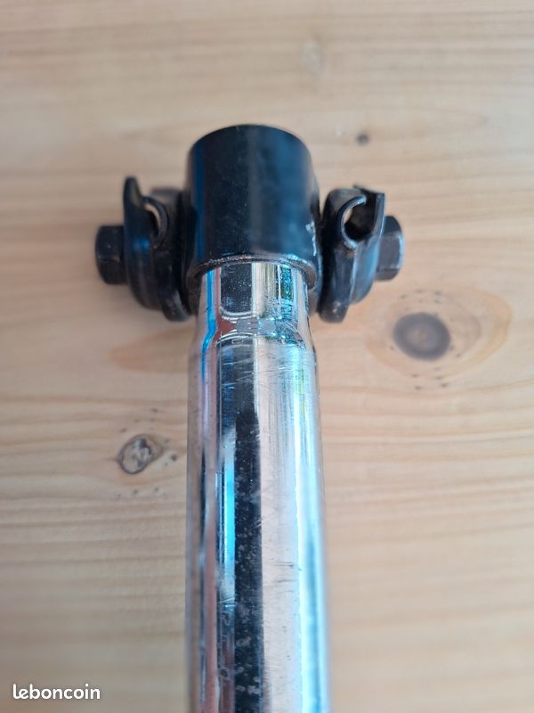 Tige de selle Steco ø25.4 x 300mm Pin-Up - chrome - Le Hollandais Vélo
