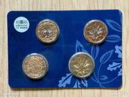France Euro Quadriptyque - 1 et 2 Euros - Nouvelle Face Nationale 2022
