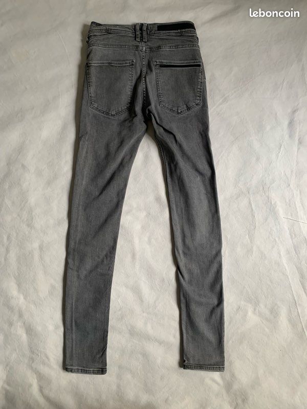 Jean slim Zara Men | Gris | Homme taille 38 (image 4)