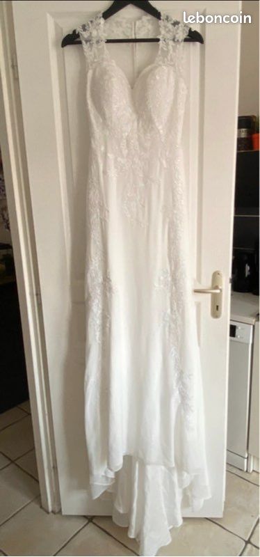 Robe de mariée ivoire satinée (image 6)
