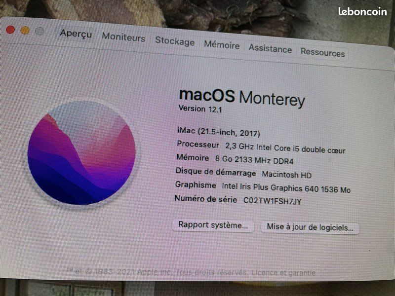 Ordinateur MAC OS X (image 3)