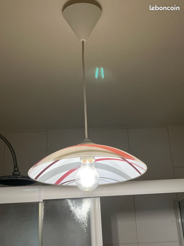 Luminaire - Suspension en Verre avec Motifs (image 1)