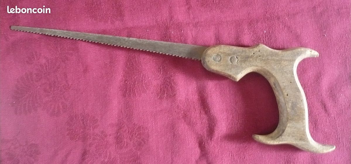OUTIL ANCIEN SCIE Egoine - Manche Sculpte Poisson EUR 9,00 - FR
