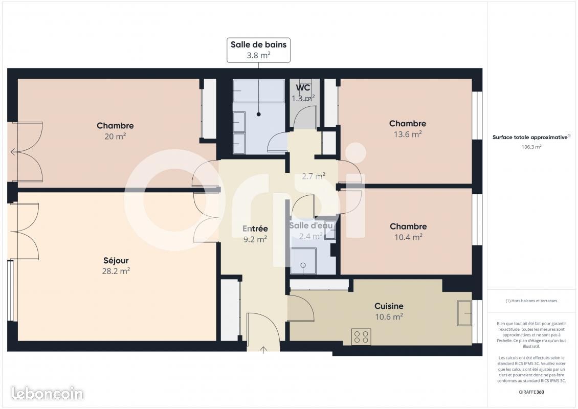 Appartement a louer sevres - 4 pièce(s) - 106 m2 - Surfyn