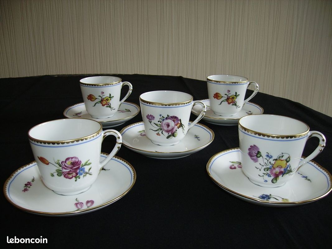 SERVICE À CAFÉ ancienne manufacture royale LIMOGES EUR 120,00 - FR