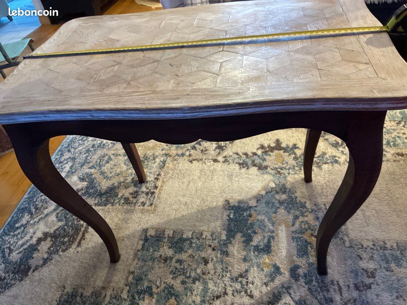 Petite table en bois marqueterie (image 5)