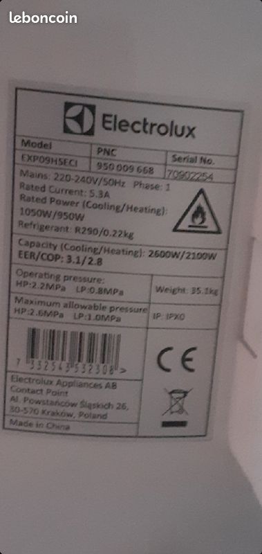 Climatiseur Electrolux Multi fonction (image 10)