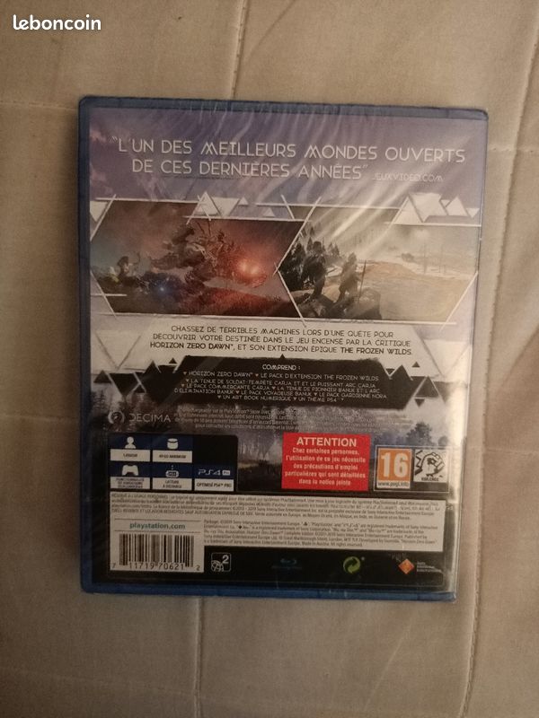 Jeu PS4 Horizon zéro dawn neuf et sous blisters (image 2)