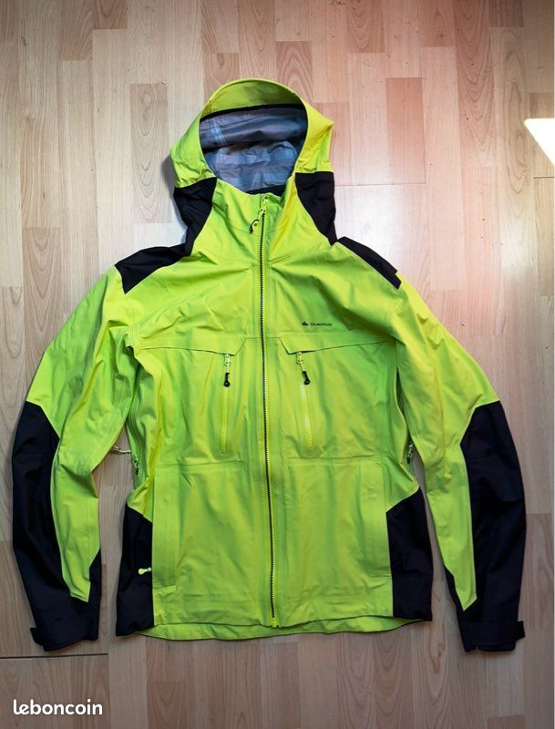 Veste imperméable Quechua MH900 Jaune/Noir M Vêtements
