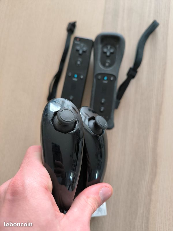 For Nintendo 2in1 Wii Wii U Motion Plus Remote Nunchuck Wiimote Controller