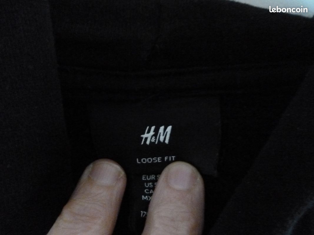 Sweat mixte noir Vêtements