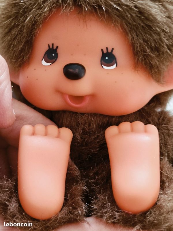 Peluche Monchhichi vintage + 2 tenues boutique monchhichi + sac à dos kiki AJENA vintage (image 10)