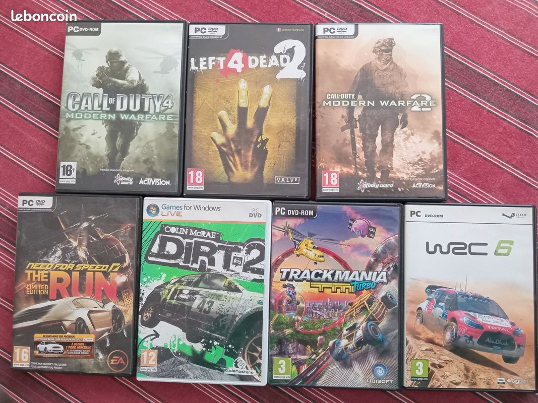 Lot de 7 jeux vidéo pour PC (image 1)