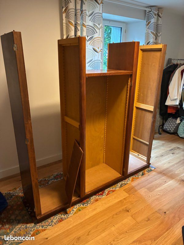 Armoire vitrine acajou vintage (image 3)